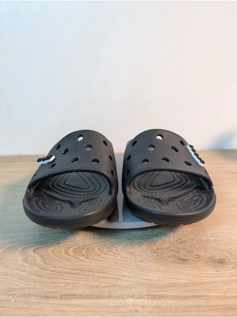 Crocs Classic Slide Sandals Black Lightweight Shoes Size Mens 12 Comfort
